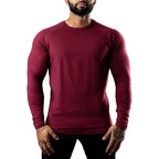 Mens T Shirts Casual Round Neck Long Sleeve Cotton Moisture Wicking Tees Tanks White Black Undershirts Loose Fit Tshirts for Men