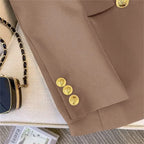 Office Lady Slim Blazer for Women, Long Sleeve Coats, Black Jackets, Casual Outerwear, Fall, Winter Fashion, 2023