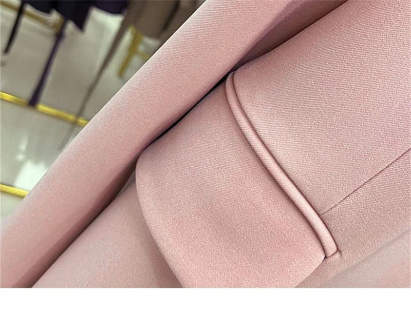 2024 New Red Suit Coat Women's Korean Style Loose Single Breasted Blazers Office Female Temperament Blazers Jacket Outwear Tops