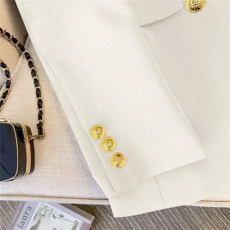 Office Lady Slim Blazer for Women, Long Sleeve Coats, Black Jackets, Casual Outerwear, Fall, Winter Fashion, 2023