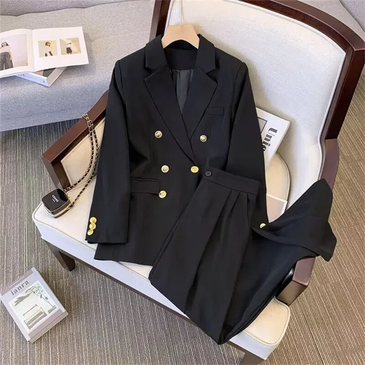 Office Lady Slim Blazer for Women, Long Sleeve Coats, Black Jackets, Casual Outerwear, Fall, Winter Fashion, 2023