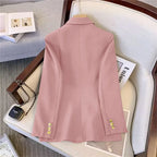 Office Lady Slim Blazer for Women, Long Sleeve Coats, Black Jackets, Casual Outerwear, Fall, Winter Fashion, 2023